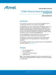 At15007 Differences Between Atmega328 P And Atmega328pb