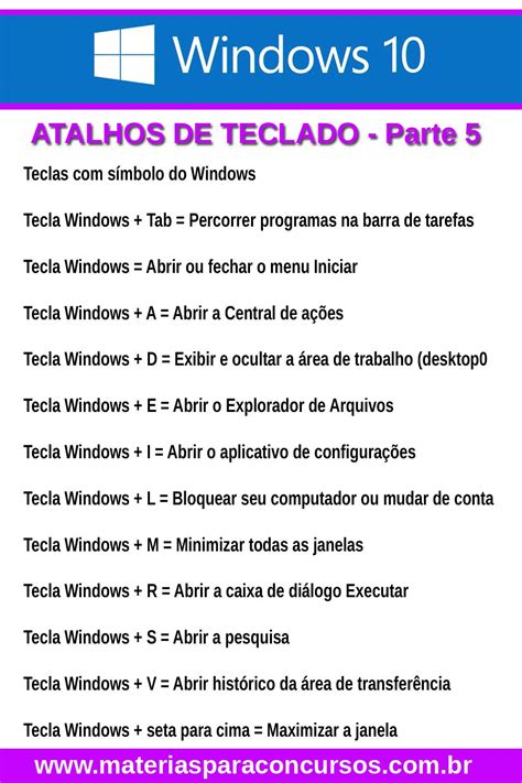 Atalhos De Teclado Windows