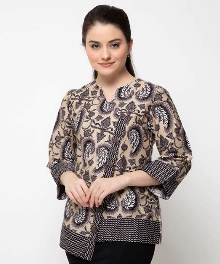 Atasan Batik Wanita Terlaris Model Baju Batik Wanita Model Seragam - Model Seragam
