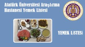 Atauni Yemek Listesi