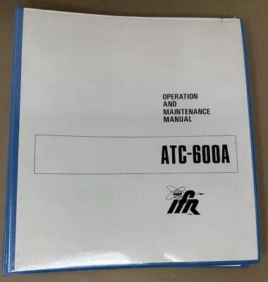Atc 600a Maintenance
