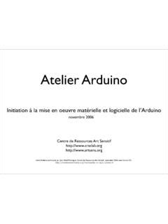 atelier arduino craslab