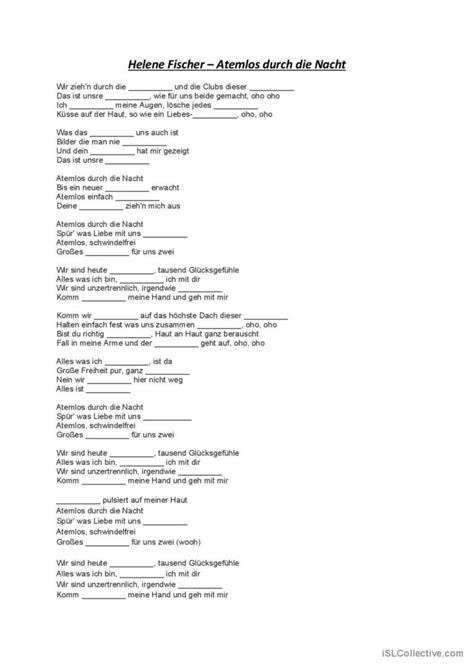 Atemlos Mit Text