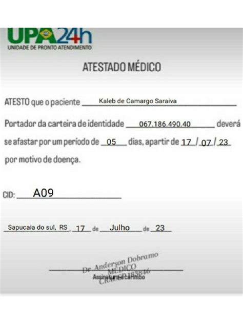 Atestado Médico Falso