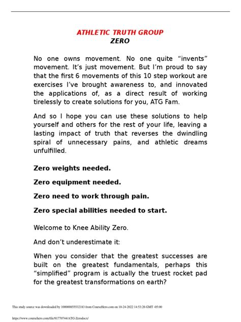 Atg Zero Program Free