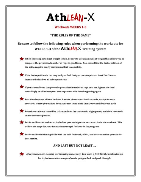 Athlean X Training System Workouts