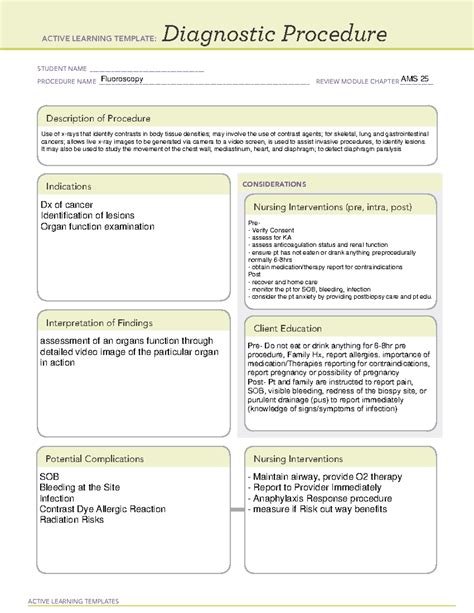 Ati Diagnostic Template For Fluid And Electrolytes