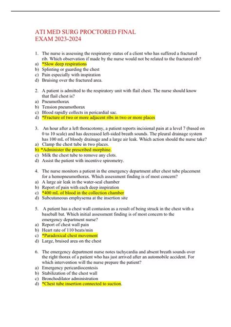 ati med surg final test 2014 answers