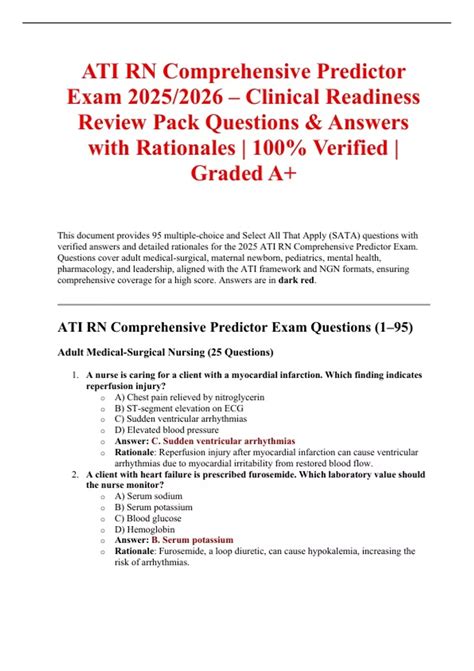 Ati Rn Comprehensive Predictor 2013 Test Bankpdf Download