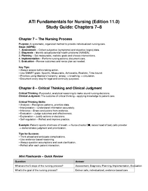 Ati Study Guide Nursing Fundamentals Without Downloading