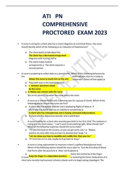 Full Download Ati Comprehensive Predictor 2013 Form B Questions Pdf 