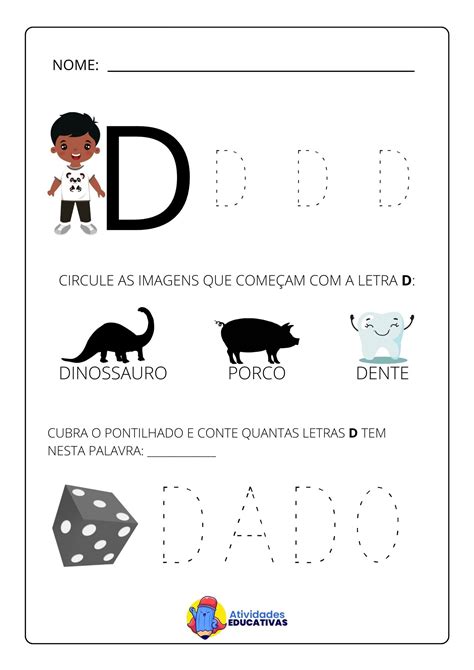 Atividade Com A Letra D