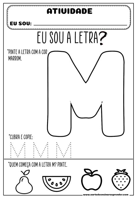 Atividade Com A Letra M
