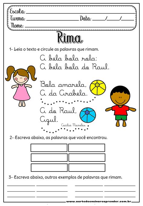 Atividade Com Rima