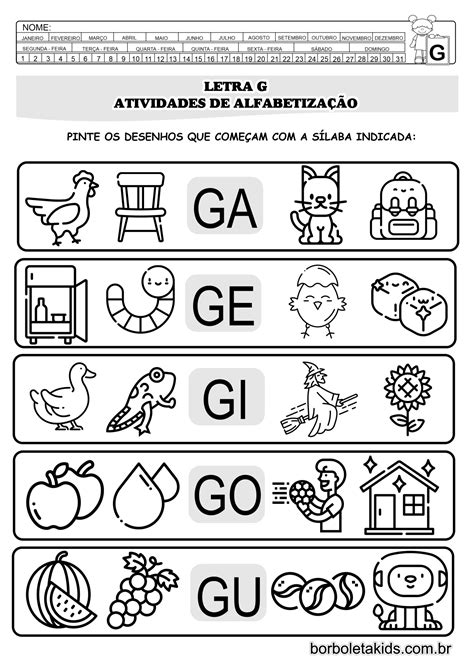 Atividade Da Letra G