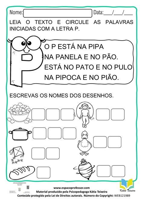 Atividade Da Letra P