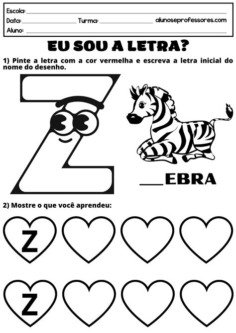 Atividade Da Letra Z