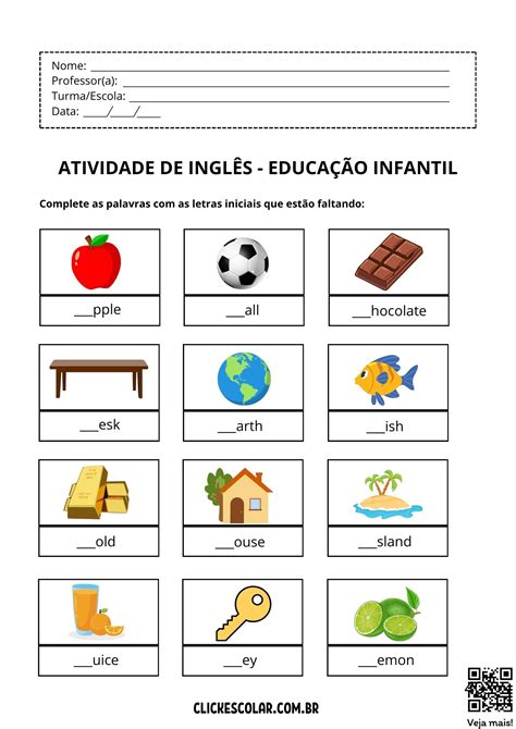 Atividade Em Ingles