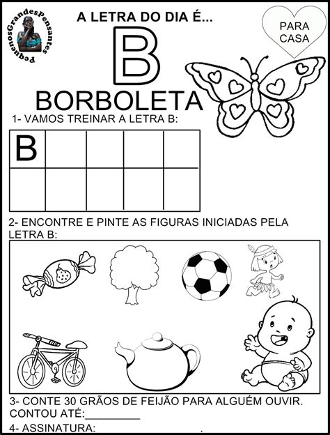 Atividade Letra B