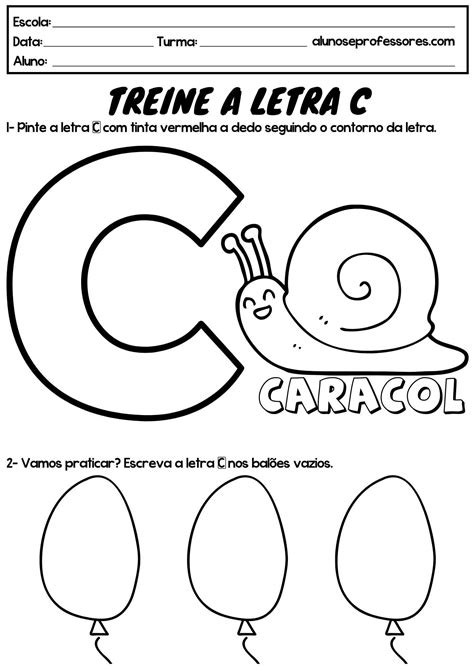 Atividade Letra C