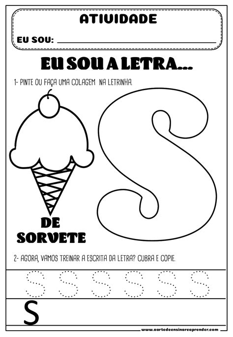 Atividade Letra S
