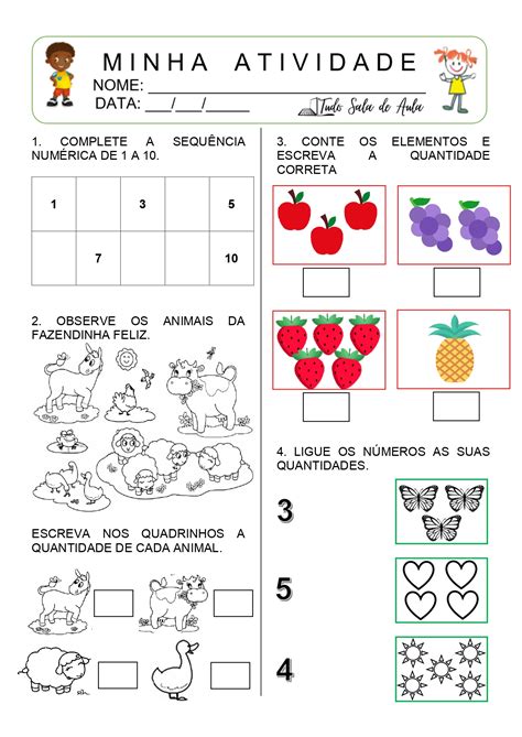 Atividade Sobre Os Numeros