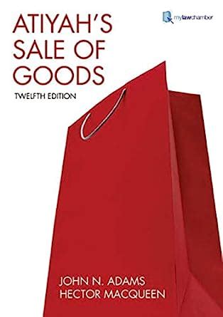 Full Download Atiyahs Sale Of Goods 
