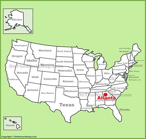 Atlanta On Us Map