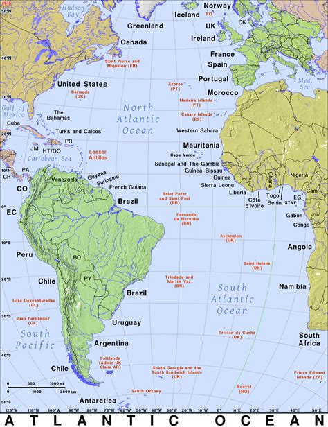 Atlantic Map Islands