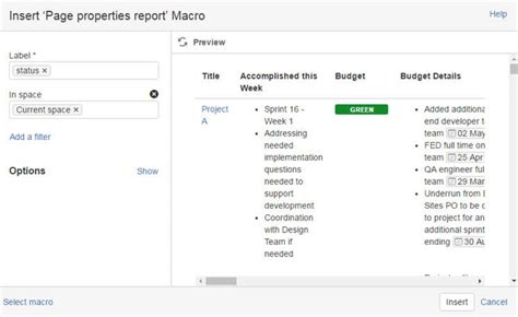 atlassian confluence dashboard
