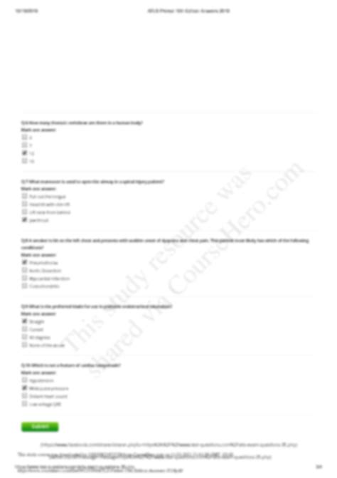 Full Download Atls Pretest Answers 
