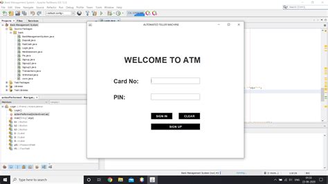 Atm System Java Project