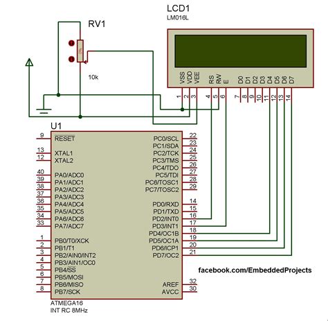 atmega16 lcd interfacing