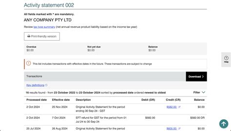 Ato Integrated Client Account Statement