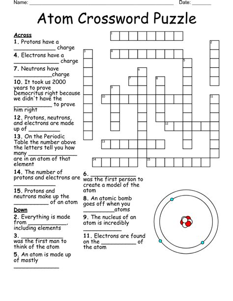 Atom Crossword Puzzle