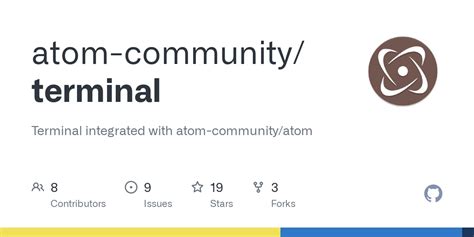 atom-community/terminal GitHub. 