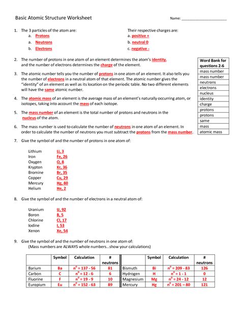 Atomic Anagrams Worksheet Answers   Physician Directory Missouri Baptist Medical - Atomic Anagrams Worksheet Answers