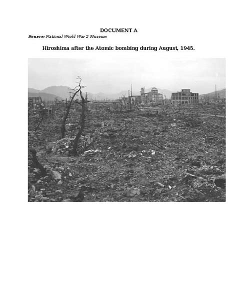 Atomic Bomb Dbq