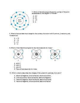 Atomic Structure Guided Practice Problems Answers