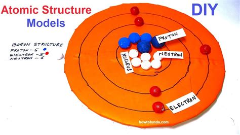 atomic structure models atom structure boron 3d atomic models diy