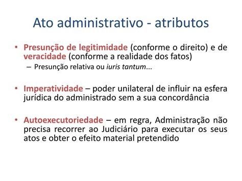 Atos Administrativos Atributos