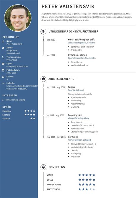 att göra cv