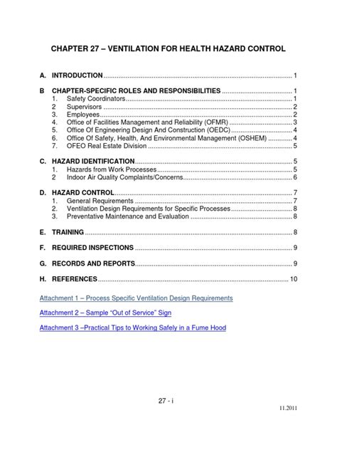 attachment 1 process specific ventilation design