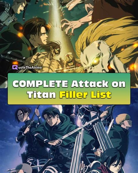 Attack On Titan Filler List