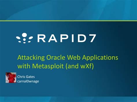 attacking oracle web applications with metasploit