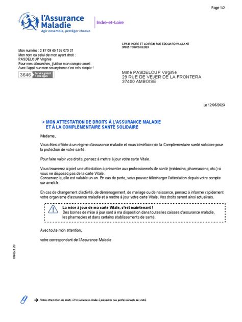 Attestation Droits 11