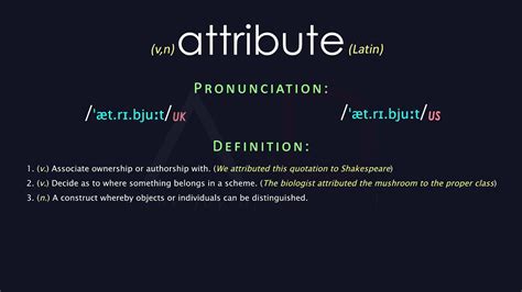 Attribute Definition Amp Meaning The Story Of Mathematics Math Attributes - Math Attributes