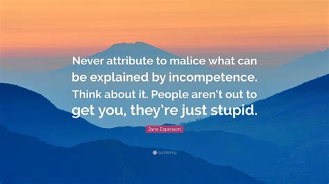 Attribute To Malice