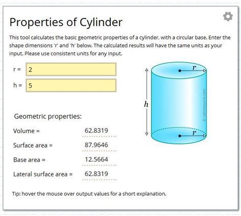 Attributes Of A Cylinder   Properties Of Cylinder Cylinder Definition Formulas And Examples - Attributes Of A Cylinder