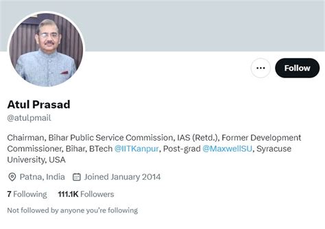 Atul Prasad Twitter